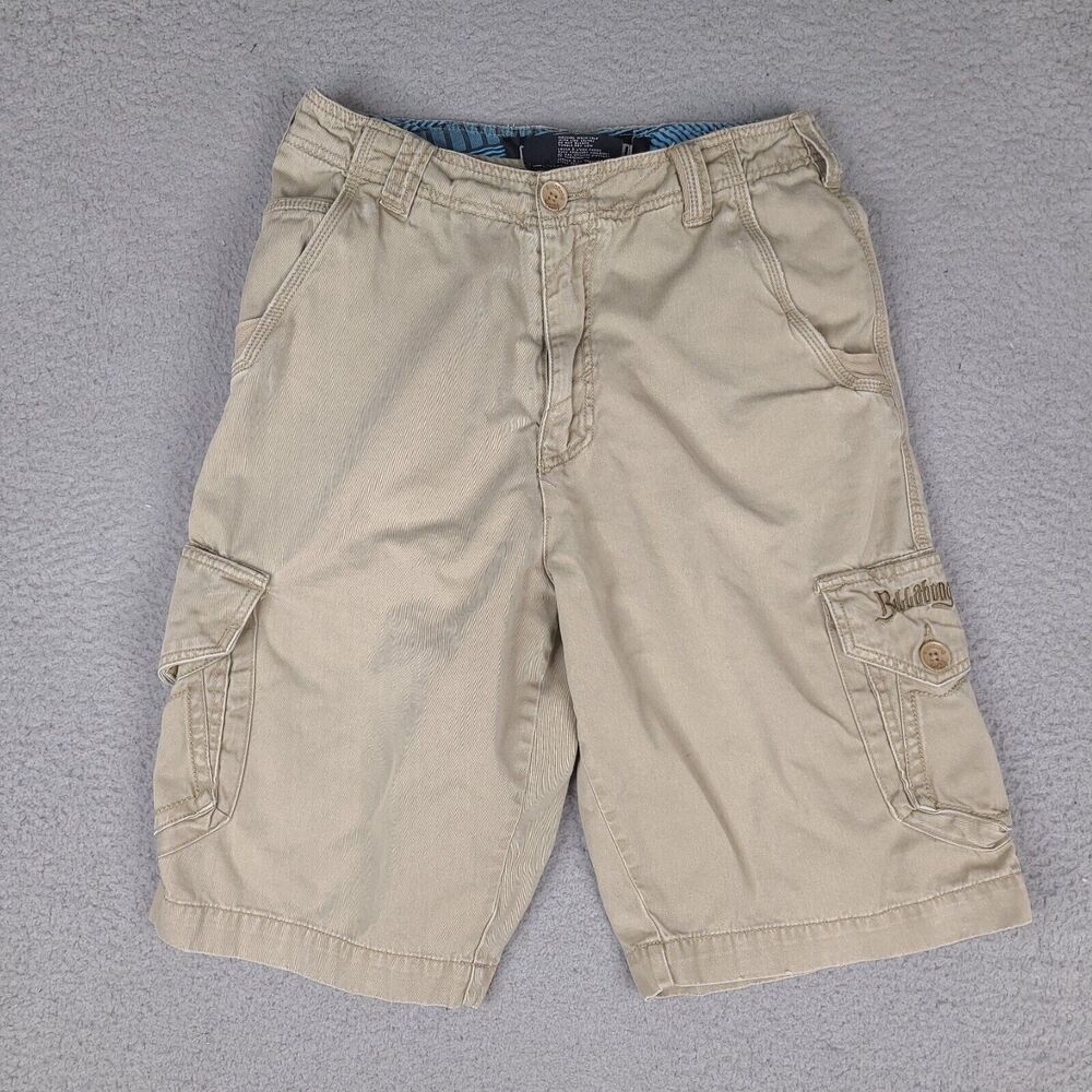 Billabong Cargo‎ Shorts Mens 28 Brown Grunge Casual Skater Work